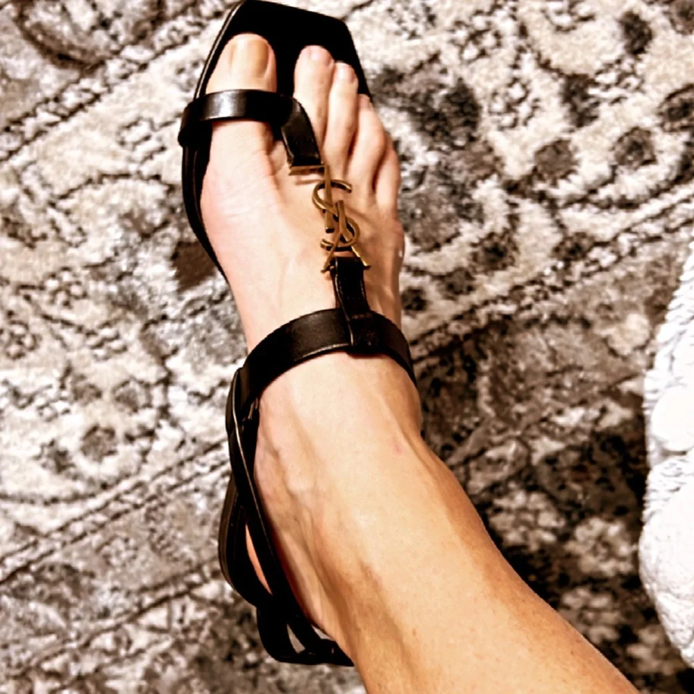 Saint Laurent Cassandra Sandal size 38 - Picture 8 of 13